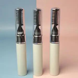 Hot sale round Mascara tube 9ml with two usages brush and comb nylon brush custom color private label