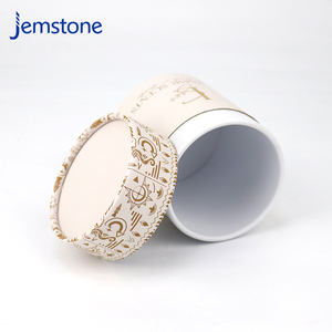 Empaque de lujo en tubo de cartón cilíndrico para velas y frascos de vidrio con embalaje de papel reciclable - Product Image 5