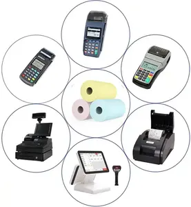 Màu ATM POS thiết bị đầu cuối giấy nhiệt siêu thị tiền mặt đăng ký giấy trực tiếp Máy in nhiệt giấy cuộn