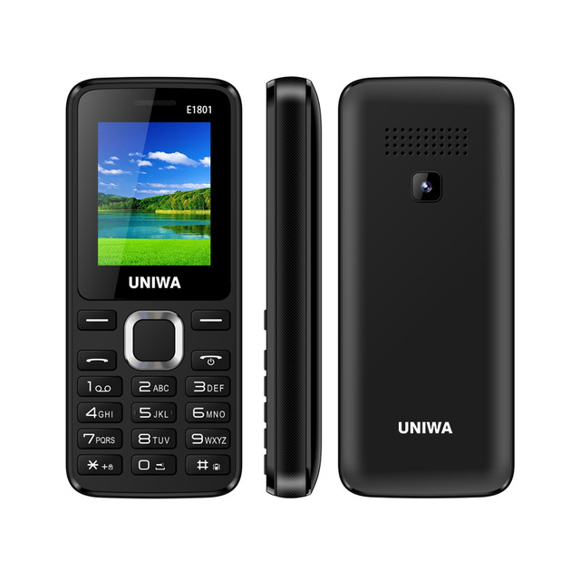 UNIWA E1801 Dual SIM Feature Phone 1.77 Inch Screen Low Price Keypad Mobile