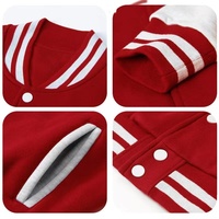 Blouson Bomber Tendance Personnalisé en Coton, Col Rabattu Épais en Polaire, Manteau Hiver Slim Style Streetwear pour Réunion de Classe