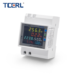 Tuya D52-2066 6in1 Din Rail kỹ thuật số <span class=keywords><strong>Meter</strong></span> AC Monitor 110V/220V/380V 100A điện năng <span class=keywords><strong>Meter</strong></span> điện áp hiện tại Hệ số công suất kWh - Product Image 1