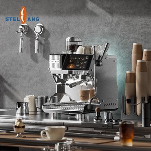 เครื่องชงกาแฟเอสเพรสโซ่ Stealng Cafetera <span class=keywords><strong>Express</strong></span> รุ่นเชิงพาณิชย์แบบอิตาลี พร้อมเครื่องบดในตัว - Product Image 1