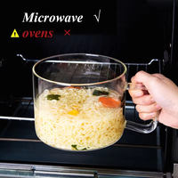 Vente en gros de casseroles en verre transparent à haute teneur en borosilicate Offre Spéciale avec couvercle à deux poignées