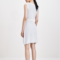 GUOOU Jacquard Robe tricotée à col rond Carrière Robes pour femmes Robes élégantes pour femmes