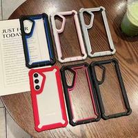 Coque de téléphone robuste et résistante pour Tecno Spark Go 3 2 1, transparente, en acrylique rigide, de haute qualité, antichoc, 360°