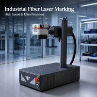 Machine de marquage laser à fibre industrielle 20W 30W Raycus pour métal, logo, mini, portable, de bureau, DIY, bijoux