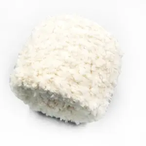Super Soft Nylon <strong>Pompon</strong> Pom <strong>Yarn</strong> Fancy <strong>Knitting</strong> <strong>Yarn</strong> for Sweater - Product Image 1