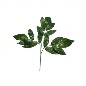 MNJ <b>Artificial</b> Leaf <b>Stem</b> 24704 Green Foliage for Decor 12Pcs - Product Image 2