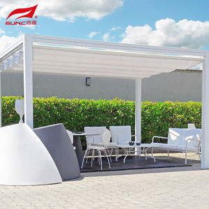 Pérgola impermeable para exteriores, pérgola con techo retráctil motorizado bioclimático, <span class=keywords><strong>8x8</strong></span> - Product Image 6