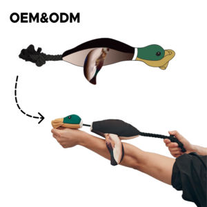 Özel gerçekçi çevre dostu EVA uçan köpekler için oyuncak ördek Flopping hareketli interaktif gıcırtılı oyuncak - Product Image 5