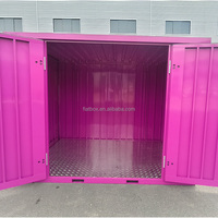 Maison de conteneur caravane portable et mobile pliante de 20 pieds deux pièces une salle maison pliante préfabriquée avec sentier