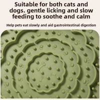 Bols et tapis à lécher en silicone écologiques pour chiens - Mangeoires lentes légères, faciles à nettoyer, portables et élégantes pour une utilisation en intérieur/extérieur/en voyage