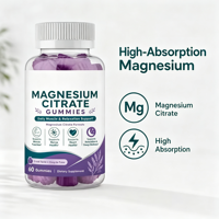 Sans conservateurs, édulcorant artificiel, à base de plantes, étiquette propre, sans allergènes, gommes au citrate de magnésium