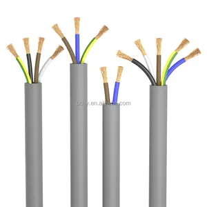 Sıcak 0.5mm 0.75mm 1.0mm 1.25mm 2.5mm RV bakır tel PVC elektrik esnek tel ve kablo ev yapı kablosu