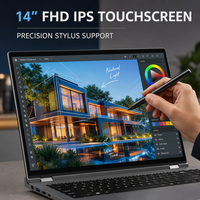 Ordinateur portable tactile 2-en-1 de 14 pouces, tout neuf, Intel N95 Quad Core 3,46 GHz, 12 Go de RAM LPDDR4, Windows 11 Home, SSD, métal