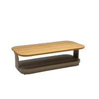2025 luxe en aluminium teck bois Table basse ensembles Design moderne extérieur jardin Patio balcon salon canapé ensemble pour cour Villa