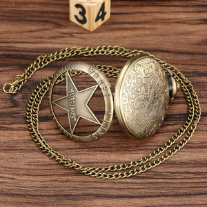 조디악 나이츠 애니메이션 쿼츠 포켓 워치 체인 포함, 빈티지 브론즈 펜던트 목걸이, 코스프레 액세서리 팬을 위한 수집용 선물 - Product Image 4