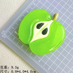 Breloques en résine à motifs de grands fruits, d'amour Kawaii et d'ornements, pour coques de téléphone, épingles à cheveux, bracelets, porte-clés et accessoires - Product Image 5