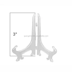3 인치 클리어 아트 이젤 홀더 디스플레이 북 스탠드 접시 플레이트 사진 그림 상금 랙