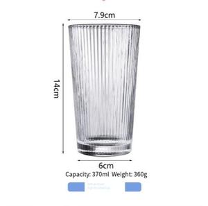 Vaso de Vidrio de Doble Pared de 450 ml, Diseño Acanalado, Apto para Microondas y Lavavajillas, Taza Moderna para Café y Capuchino, Color Personalizado - Product Image 6
