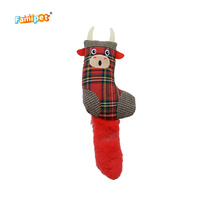 Famipet Fabricant – Nouveauté : Ensemble de jouets pour chat en peluche douce avec herbe à chat, design animaux de Noël personnalisé pour chatons