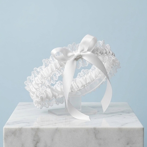 Jarretière de mariée en satin bleu-<span class=keywords><strong>gris</strong></span> pas chère avec nœud décoratif, ceinture de jambe, accessoire cadeau pour demoiselles d'honneur et invitées, fournitures de mariage - Product Image 2