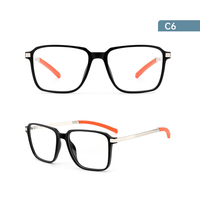 Montures de lunettes optiques légères TR90 pour hommes, motif LOGO personnalisé, design classique, montures de lunettes de myopie élégantes et tendance