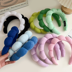 EN Stock 27 couleurs pour bande magique Spa <span class=keywords><strong>bandeau</strong></span> facial <span class=keywords><strong>bandeau</strong></span> <span class=keywords><strong>éponge</strong></span> tissu <span class=keywords><strong>éponge</strong></span> <span class=keywords><strong>bandeau</strong></span> serviette extensible pour bain maquillage <span class=keywords><strong>Sport</strong></span> - Product Image 4