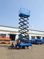 Plateforme élévatrice mobile hydraulique pour tricycle à batterie DC, petit élévateur à ciseaux pour moto