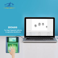Escáner de Huellas Dactilares Biométrico BIO600 con SDK Gratuito 4 4 2, Kit de Registro de Identidad, Escáner de 10 Huellas Dactilares Portátil, Diseño OEM ODM