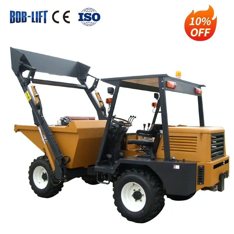 Cina vendita calda 3 Ton ruota piccolo Mini Dumper ribaltabile Dumper 4x4 Diesel Dumper costruzione macchina da spiaggia per le vendite