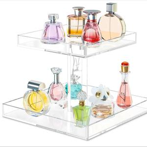 Boîte de rangement en acrylique pour cosmétiques de salle de bain, décoration de table de chevet, support de rangement pour parfums sur pied pour chambre à coucher - Product Image 2