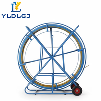 Serie de Carretes para Alambres de Conducto de 6mm y 150m, Cable de Fibra de Vidrio Multitamaño, Tiracables para Conductos con Código de Color, Portátil, de Alta Resistencia para Infraestructura