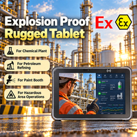 Tablette robuste anti-explosion avec écran de 10,1 pouces pour l'industrie pétrolière et gazière, les secours d'urgence et les patrouilles.
