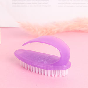 Cepillos de plástico para limpieza de uñas al por mayor de fábrica, cepillos de plástico para limpieza de cosméticos, cepillos pequeños de colores. - Product Image 3