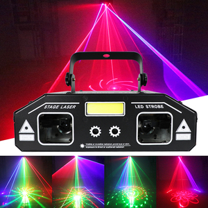 Projecteur Laser Stroboscopique WUZSTAR 3-en-1 pour DJ, Spectacles, KTV, Bar, Scène - Effet Lumineux Laser à Commande Vocale pour Fêtes et Discothèques - Product Image 2