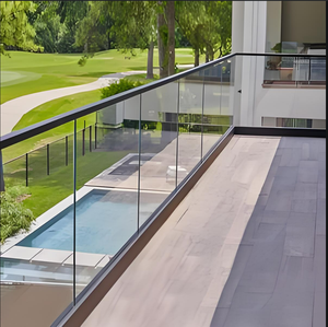Ringhiera in Vetro Temperato di Sicurezza per Scale, per Uso Ospedaliero e Industriale, Struttura Solida, Sistemi di Ringhiere in Vetro per Edifici - Product Image 3