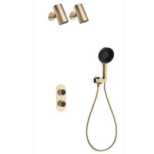 Luxury Brass Concealed Shower Set, Split Type Constant Temperature Shower, Wall Mounted 3 Functions Bathroom Shower - Product Image 1