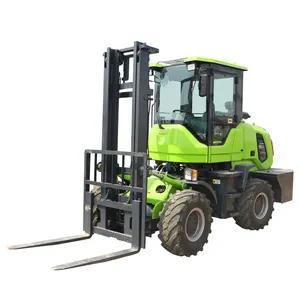 Off-road forklift four-drive integrated multi-functional loading and unloading truck lift hydraulic