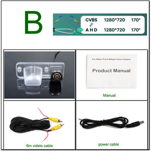 กล้องจอดรถมุมมองด้านหลังความละเอียด HD 1080P AHD 170องศาสำหรับ <span class=keywords><strong>Volkswagen</strong></span> VW <span class=keywords><strong>T4</strong></span> <span class=keywords><strong>Multivan</strong></span> Transporter - Product Image 5