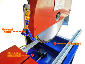 Huarong 돌 기계 휴대용 돌 45 도 절단 타일 커터 화강암 대리석 전기 벽돌 벤치 용 테이블 톱 기계 - Product Image 3