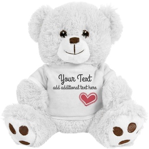 <span class=keywords><strong>Oso</strong></span> de Peluche Personalizado con Impresión de San Valentín, Regalo para Niñas, <span class=keywords><strong>Oso</strong></span> de Peluche Suave Marrón con Camiseta Roja con la Frase 'Te Amo' - Product Image 5