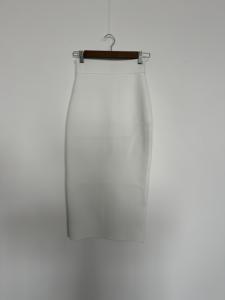 B018 migugarment เดรสลำลองหรูหราสำหรับผู้หญิงชุดเดรสยาวครึ่งตัวเซ็กซี่สีพื้นมีร่องสำหรับฤดูร้อน - Product Image 3