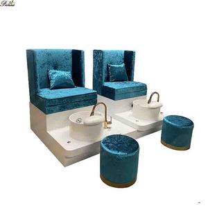 Équipement de spa pour manucure et pédicure individuelle sur mesure, fournitures pour ongles avec prise électrique, ensemble de fauteuils de pédicure Paris - Product Image 5