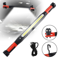 Lampe d'inspection portable industrielle sans fil à LED COB en ABS avec aimant pour réparation automobile, garage domestique, urgence, USB