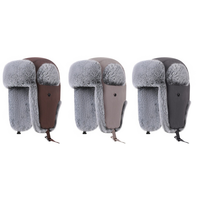 Gorro Ushanka QJ OEM Personalizado, Térmico, Cálido, de Invierno, Forrado de Felpa, Estilo Lei Feng, Cortavientos, con Protección para las Orejas, para Esquí y Ciclismo