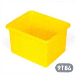 Contenitore portaoggetti in plastica gialla da 28 litri per uso domestico 9T84 - Product Image 1
