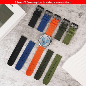 Correa de Reloj de Lona con Hebilla de Liberación Rápida Mountain Weave de 20/22 mm, Compatible con <span class=keywords><strong>Garmin</strong></span> Tactix8, Serie <span class=keywords><strong>Fenix</strong></span>, para Huawei GT5, GT6 - Product Image 2