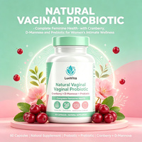 Capsules Probiotiques Vaginales pour Femmes avec Prébiotiques Canneberge & D-Mannose – Favorise l'Équilibre du pH Vaginal et la Santé des Voies Urinaires – OEM